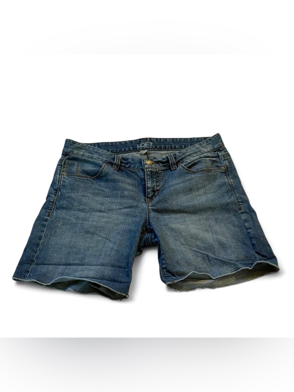 Ann Taylor Loft Women's Denim Jean Shorts in Blue Wash size 4